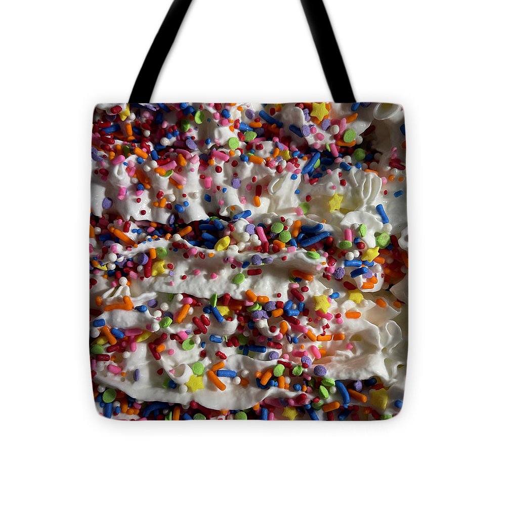 Rainbow Sprinkles On Whipped Cream - Tote Bag