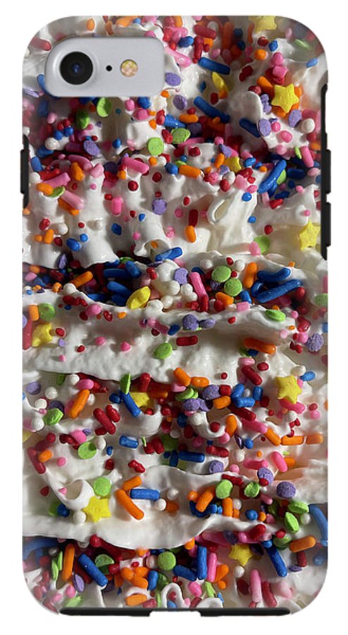 Rainbow Sprinkles On Whipped Cream - Phone Case