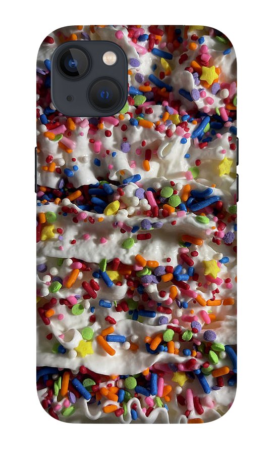 Rainbow Sprinkles On Whipped Cream - Phone Case