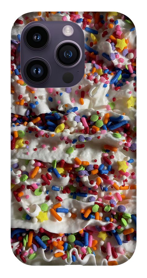 Rainbow Sprinkles On Whipped Cream - Phone Case