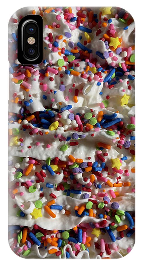 Rainbow Sprinkles On Whipped Cream - Phone Case