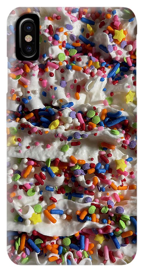 Rainbow Sprinkles On Whipped Cream - Phone Case
