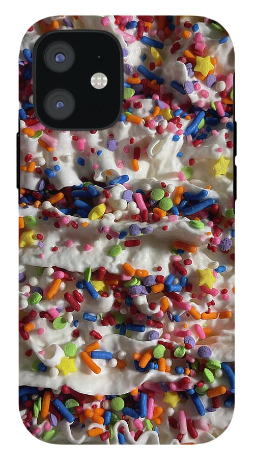 Rainbow Sprinkles On Whipped Cream - Phone Case