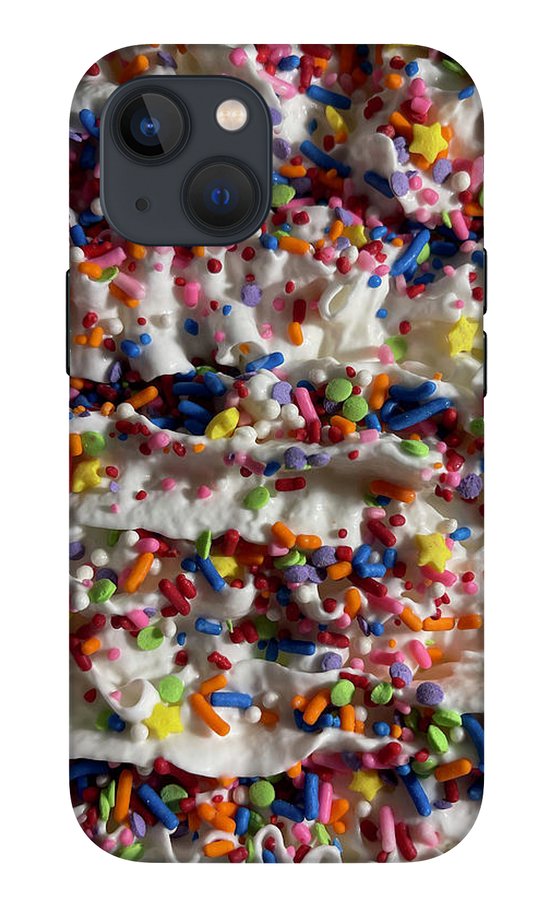 Rainbow Sprinkles On Whipped Cream - Phone Case