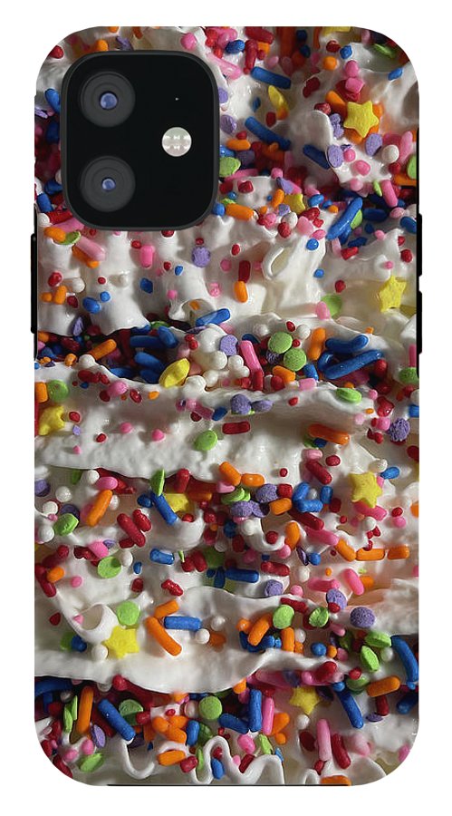 Rainbow Sprinkles On Whipped Cream - Phone Case