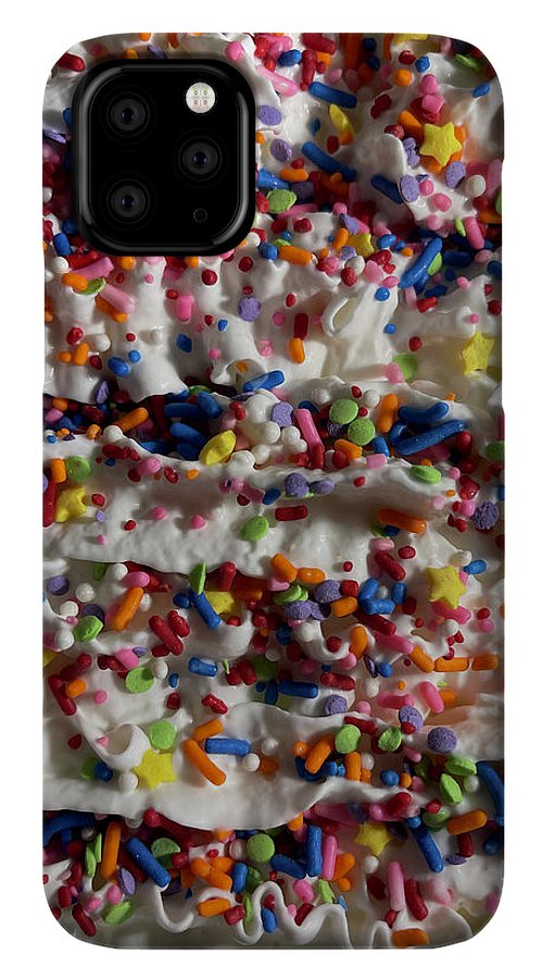 Rainbow Sprinkles On Whipped Cream - Phone Case