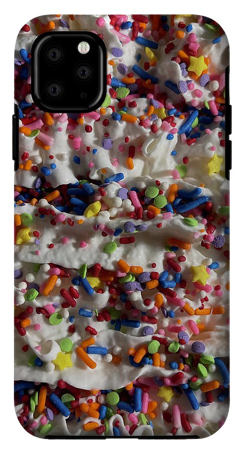 Rainbow Sprinkles On Whipped Cream - Phone Case