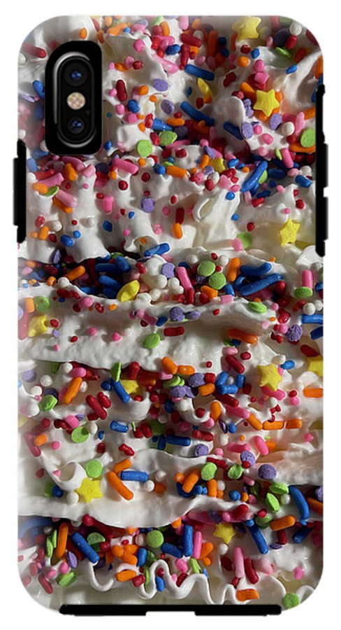 Rainbow Sprinkles On Whipped Cream - Phone Case