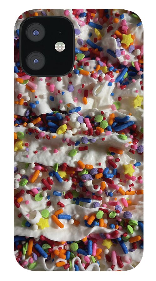 Rainbow Sprinkles On Whipped Cream - Phone Case