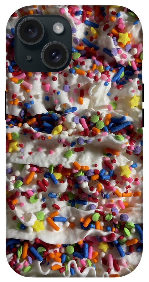 Rainbow Sprinkles On Whipped Cream - Phone Case