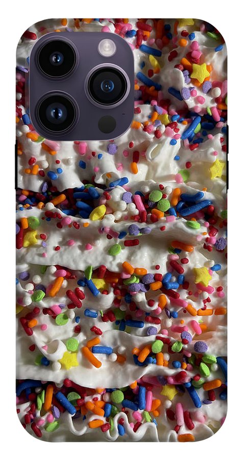 Rainbow Sprinkles On Whipped Cream - Phone Case