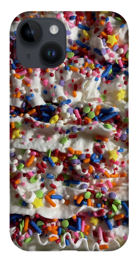 Rainbow Sprinkles On Whipped Cream - Phone Case