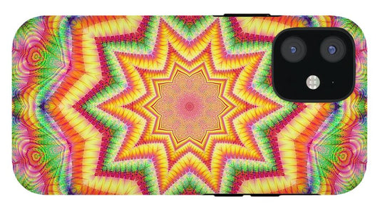 Rainbow Star Fractal Kaleidoscope - Phone Case