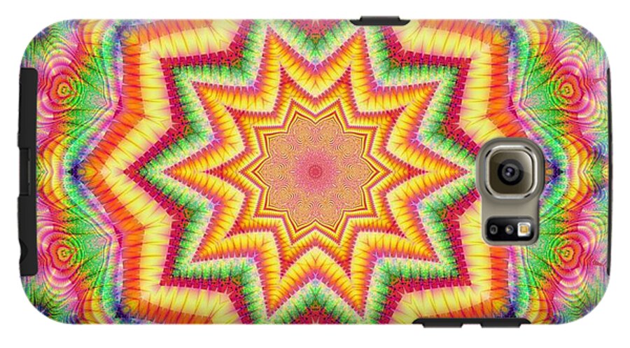 Rainbow Star Fractal Kaleidoscope - Phone Case