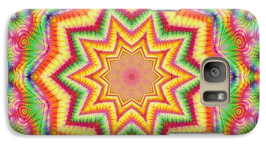 Rainbow Star Fractal Kaleidoscope - Phone Case