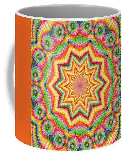 Rainbow Star Fractal Kaleidoscope - Mug