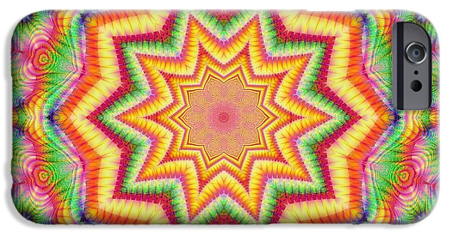 Rainbow Star Fractal Kaleidoscope - Phone Case