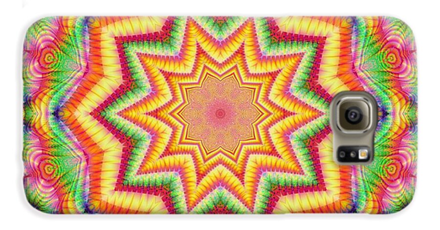 Rainbow Star Fractal Kaleidoscope - Phone Case