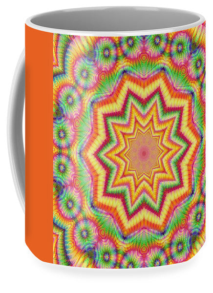 Rainbow Star Fractal Kaleidoscope - Mug