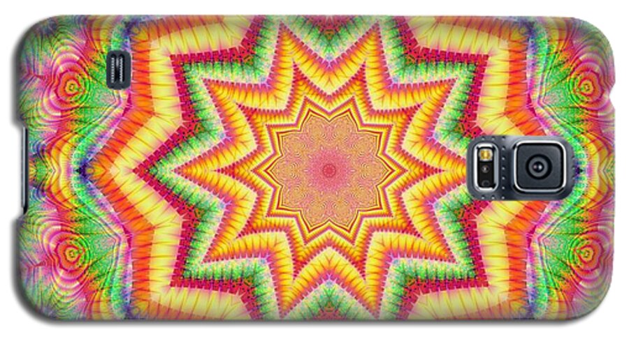 Rainbow Star Fractal Kaleidoscope - Phone Case