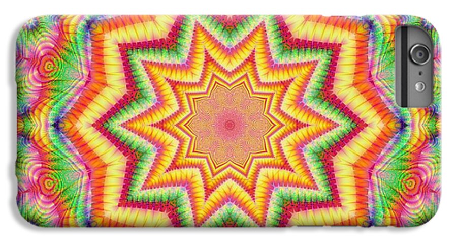 Rainbow Star Fractal Kaleidoscope - Phone Case