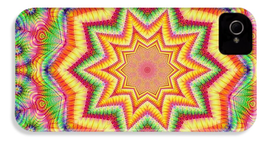 Rainbow Star Fractal Kaleidoscope - Phone Case