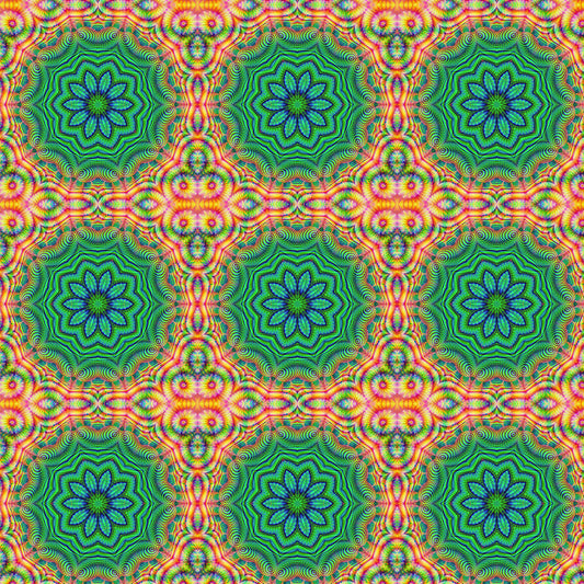 Rainbow Fractal Kaleidoscope Digital Image Download
