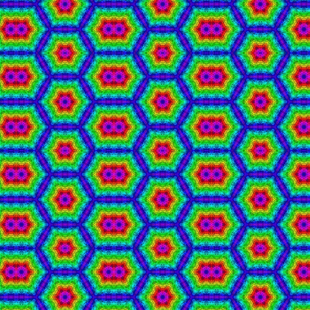 Rainbow Geometric Pattern Digital Image Download