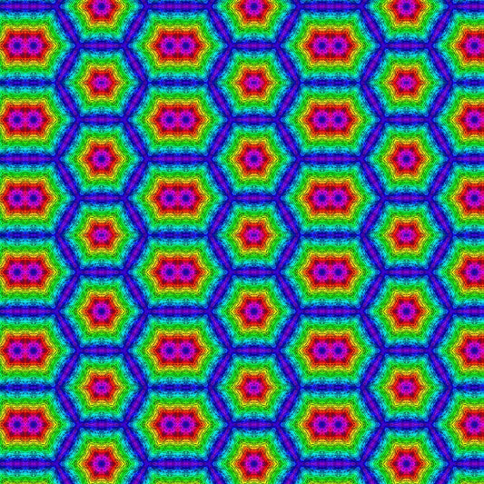 Rainbow Geometric Pattern Digital Image Download