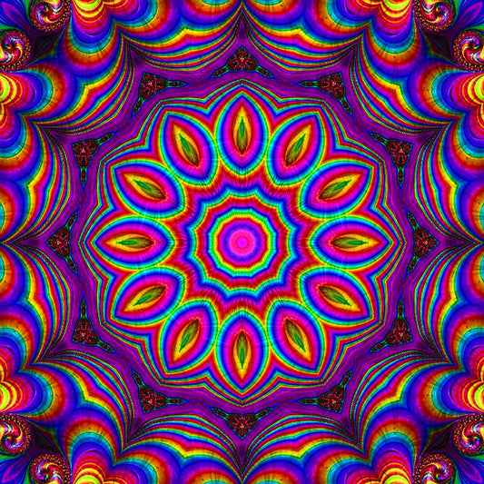 Rainbow Kaleidoscope Digital Image Download