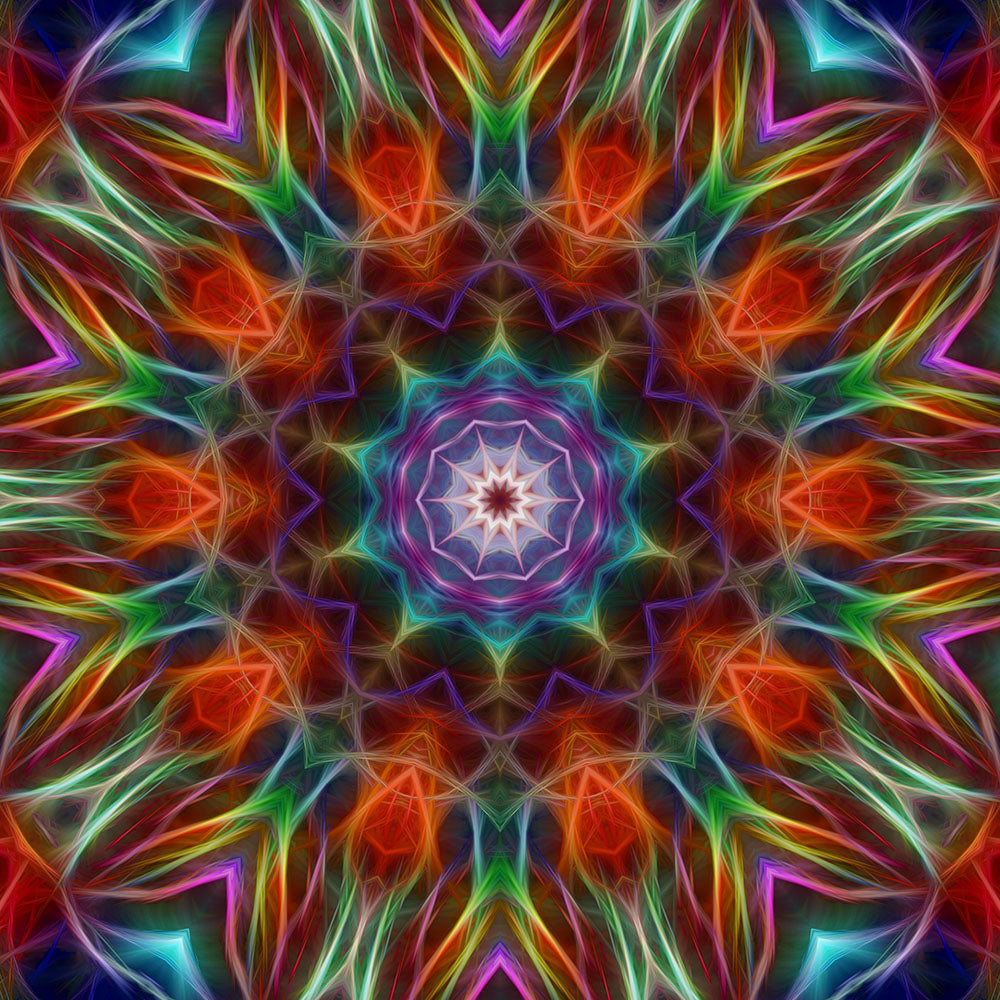 Rainbow Kaleidoscope 2 Digital Image Download