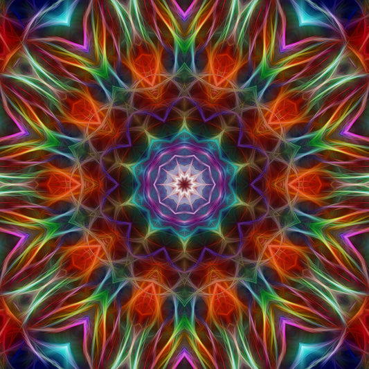 Rainbow Kaleidoscope 2 Digital Image Download