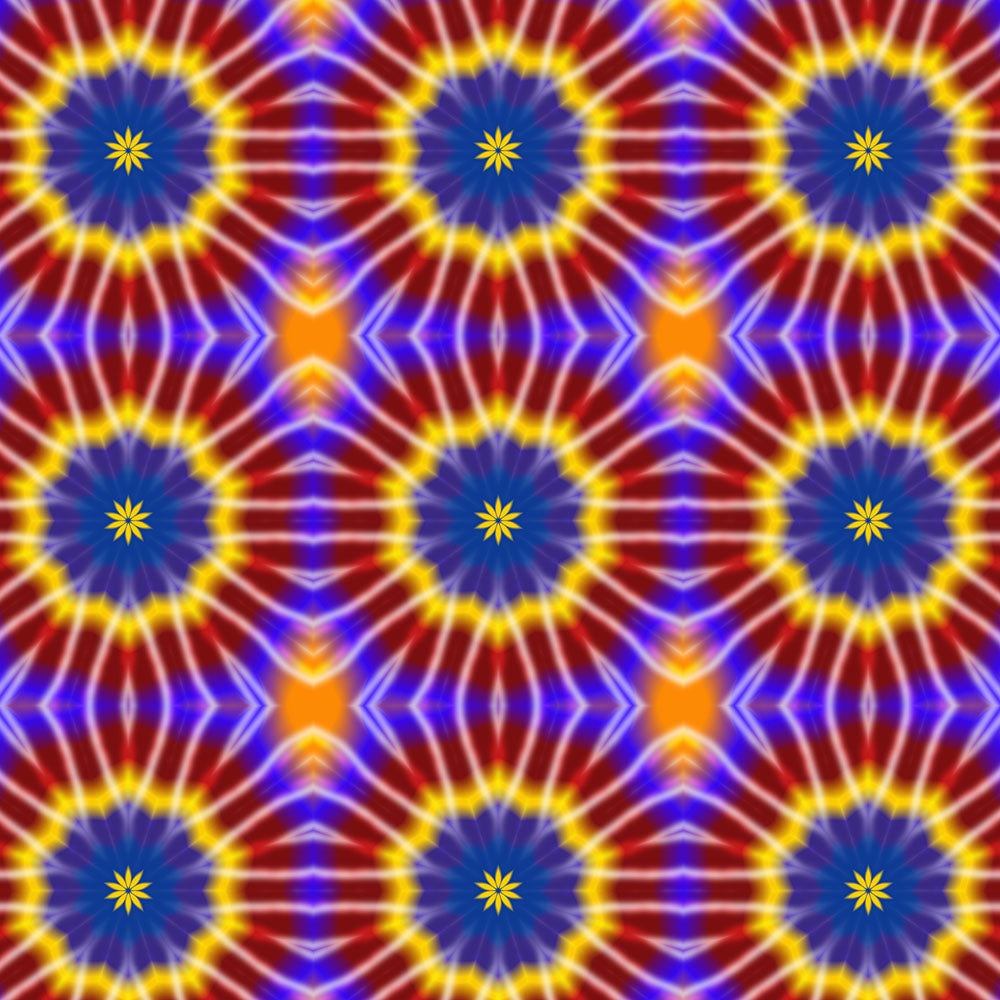 Rainbow Tie Dye Kaleidoscope Digital Image Download