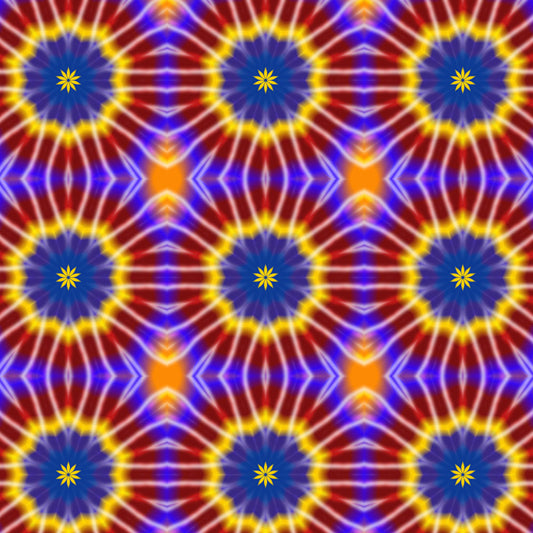 Rainbow Tie Dye Kaleidoscope Digital Image Download