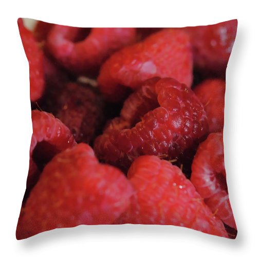 Raspberries - Throw Pillow