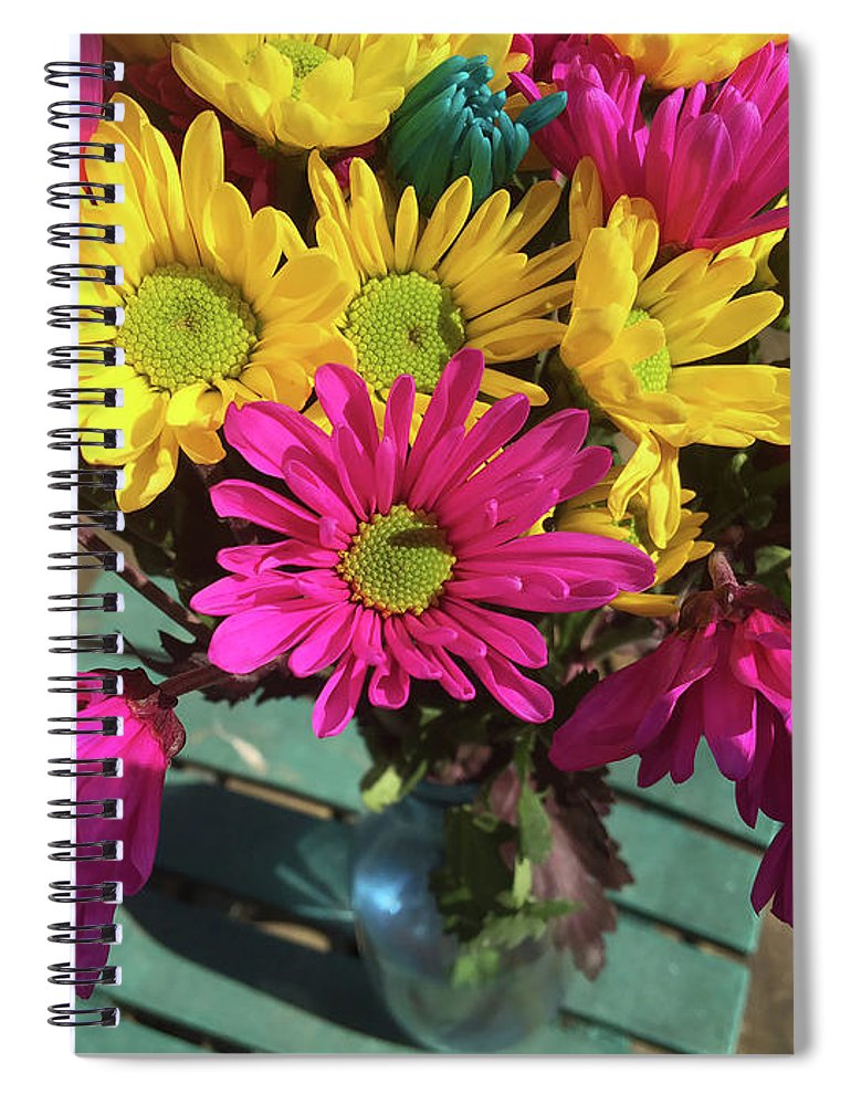 Raw Flowers 1 - Spiral Notebook