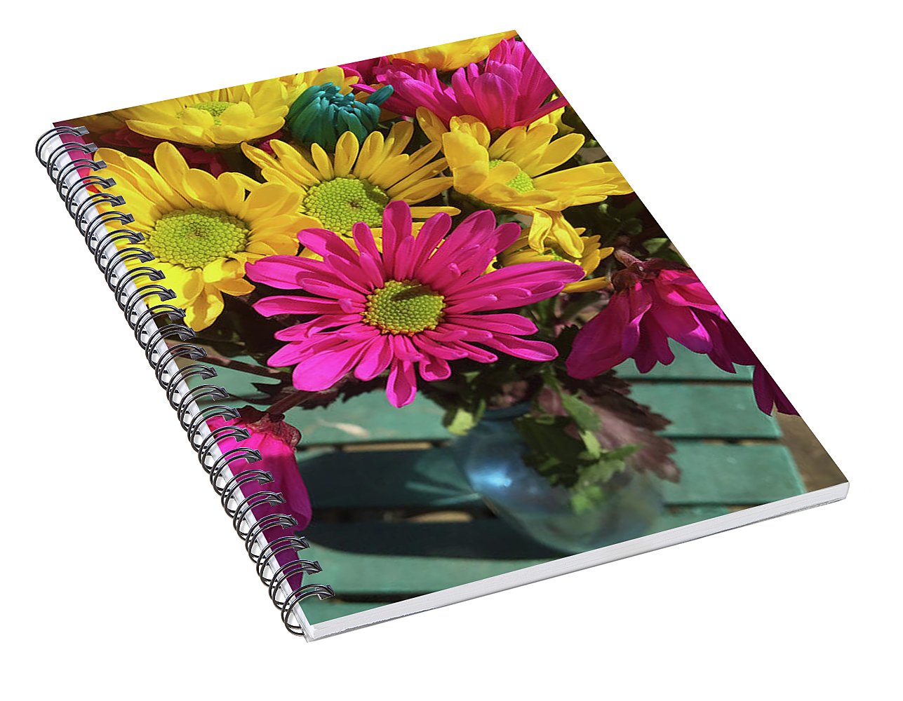 Raw Flowers 1 - Spiral Notebook