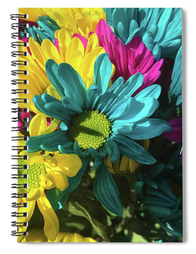 Raw Flowers 4 - Spiral Notebook