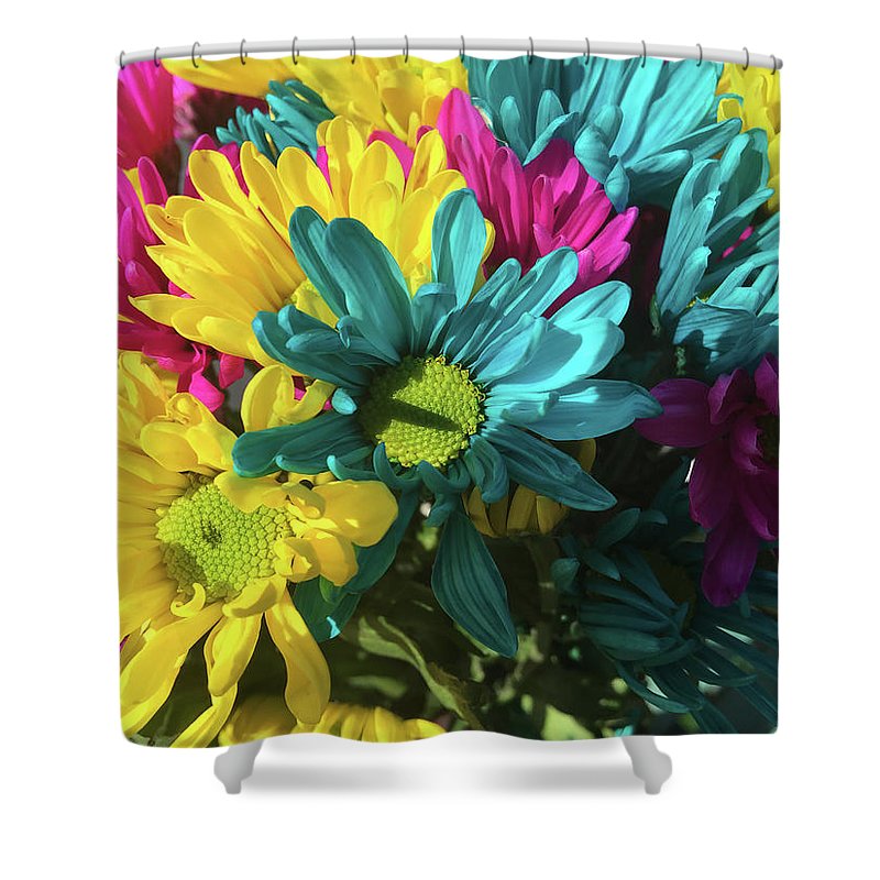 Raw Flowers 4 - Shower Curtain