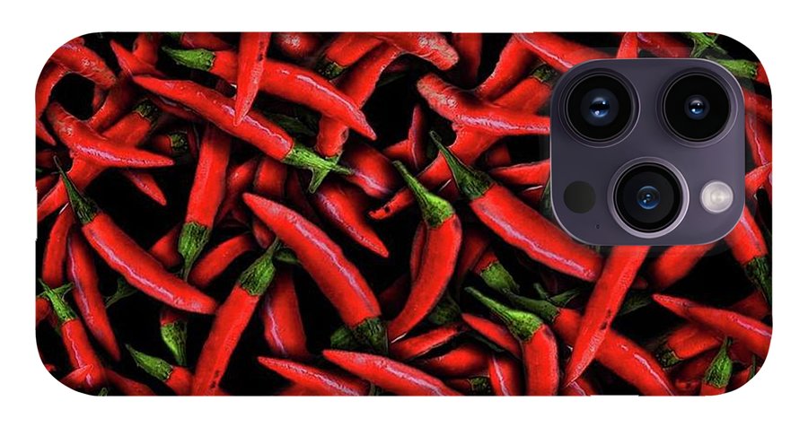 Red Chili Peppers Pattern - Phone Case