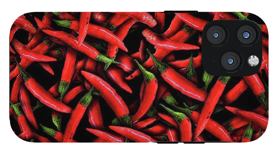 Red Chili Peppers Pattern - Phone Case