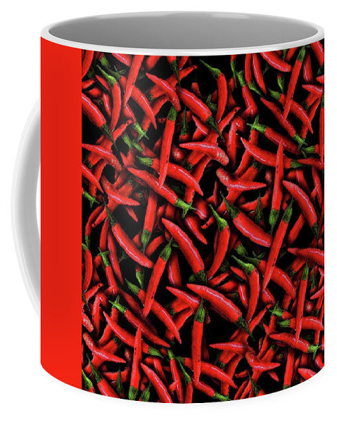Red Chili Peppers Pattern - Mug