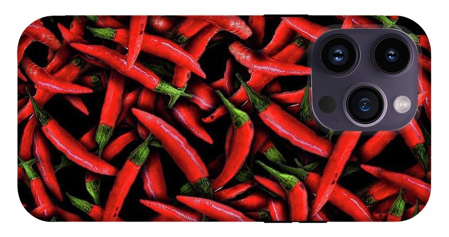 Red Chili Peppers Pattern - Phone Case