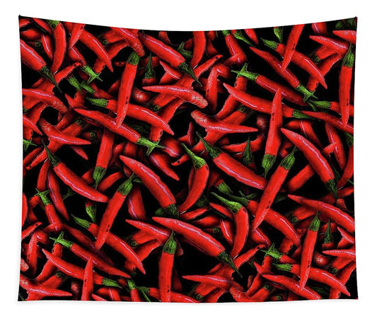 Red Chili Peppers Pattern - Tapestry