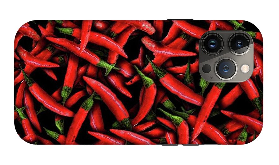 Red Chili Peppers Pattern - Phone Case