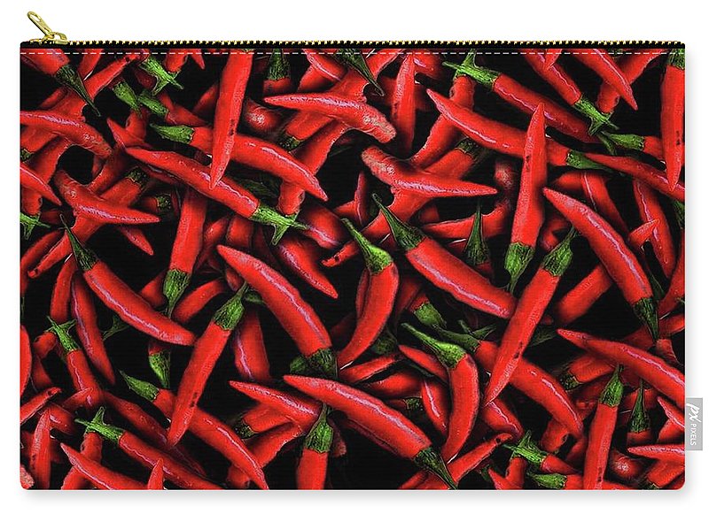 Red Chili Peppers Pattern - Carry-All Pouch