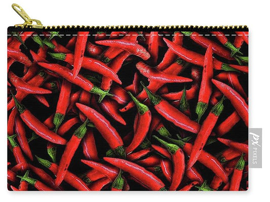 Red Chili Peppers Pattern - Carry-All Pouch