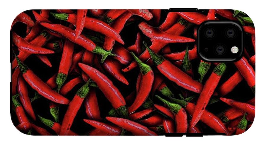 Red Chili Peppers Pattern - Phone Case