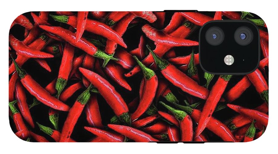 Red Chili Peppers Pattern - Phone Case