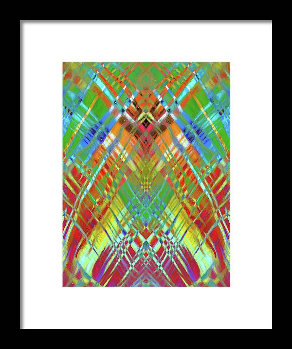 Red Green Freestyle Plaid - Framed Print